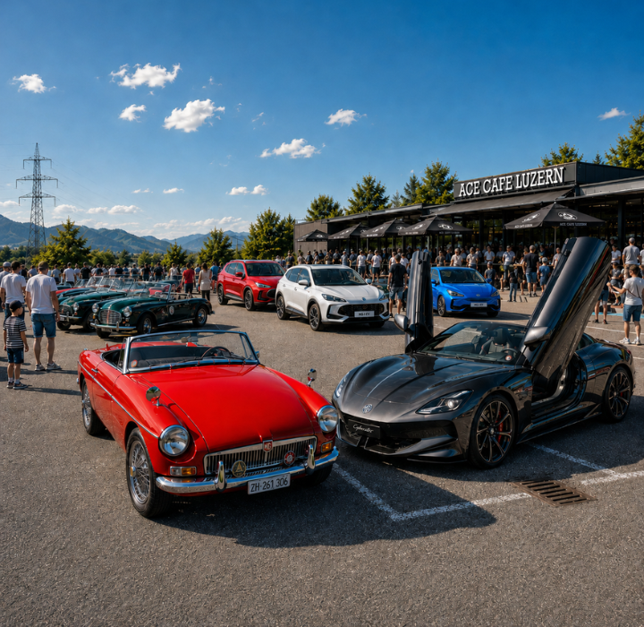 MG-Meet beim Ace Cafe Luzern presented by Th. Willy