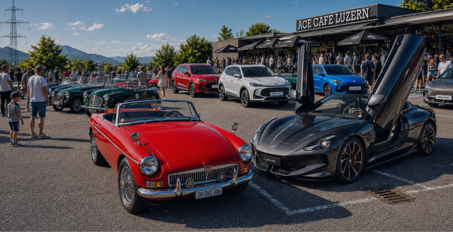 MG-Meet beim Ace Cafe Luzern presented by Th. Willy