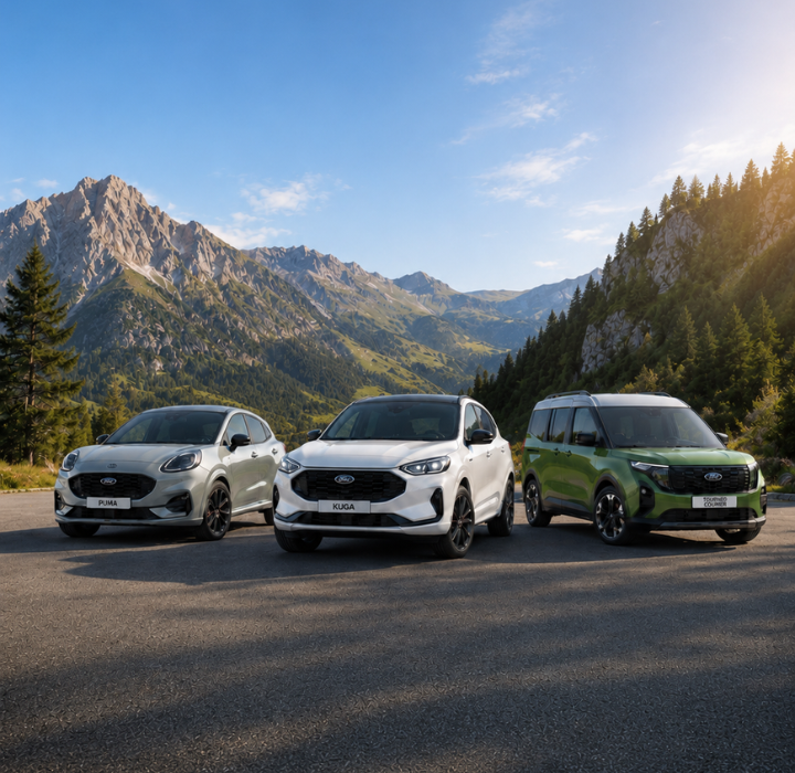 Ford Hybrid- und Verbrennermodelle