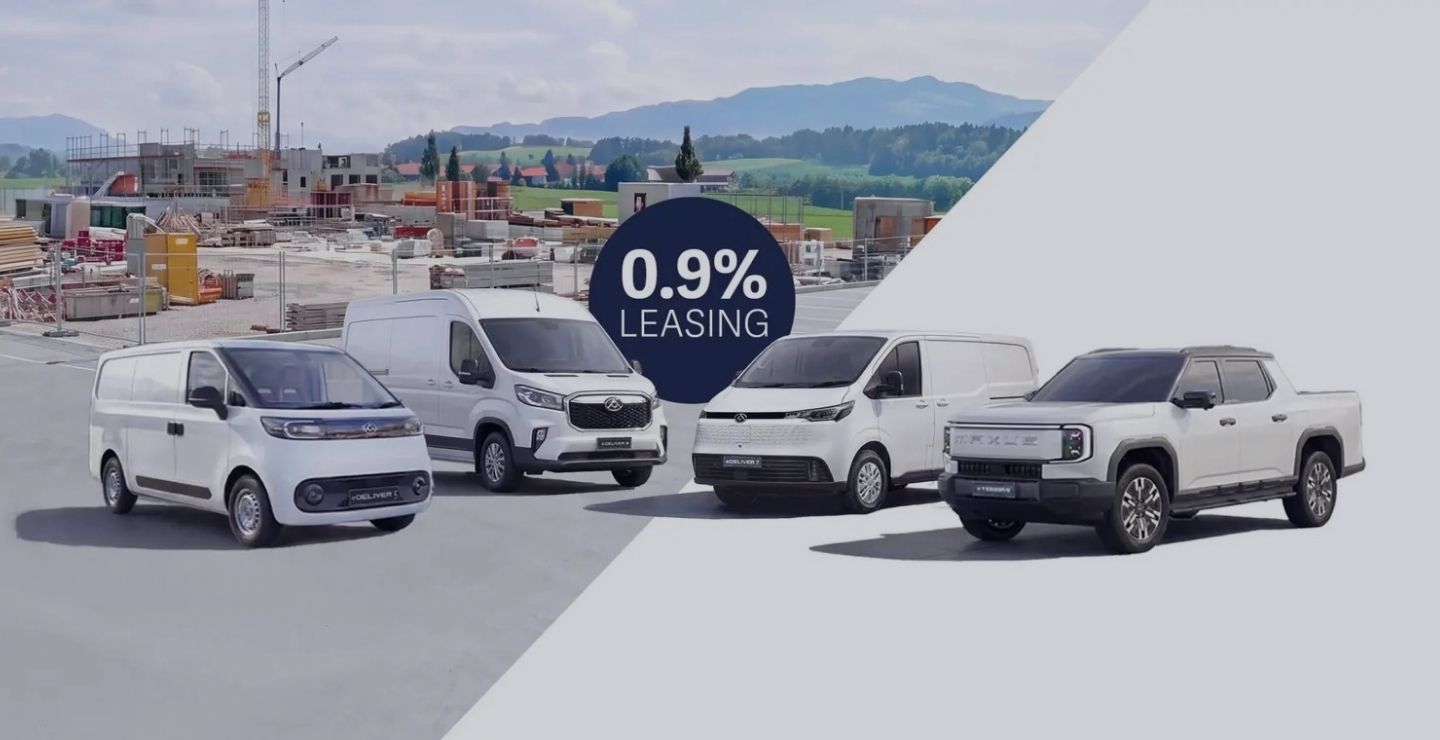 Maxus mit 0.9% Leasing bei Th. Willy